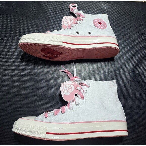 New Converse W Chuck 70 Rose Sneakers Shoes Vintage White A14798C US Size 10.5 - Picture 7 of 11